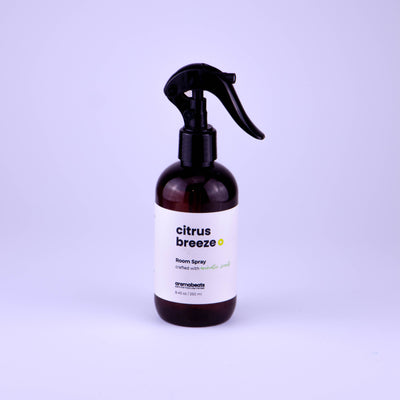 Aromatizante para hogar aromabeats en frasco con atomizador negro
