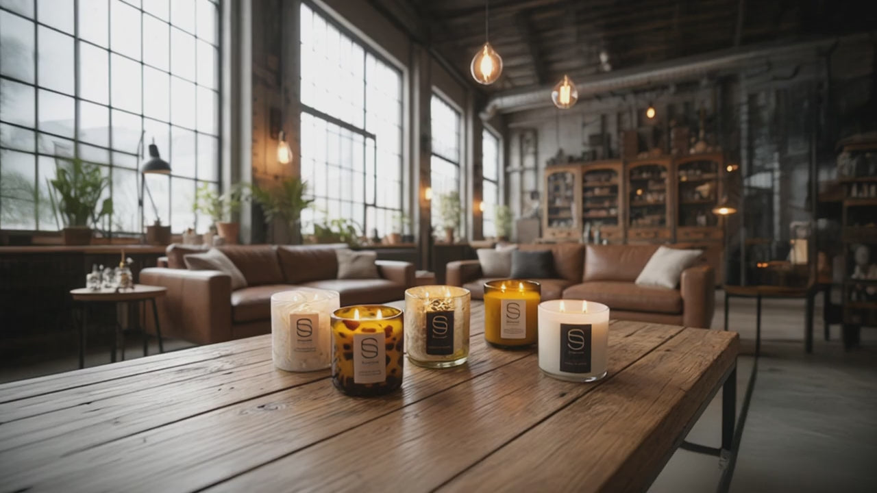 Cargar video: Velas de Studio de aromabeats en fondos aesthetique